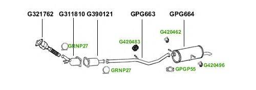 Система выпуска ОГ GT Exhaust 1662