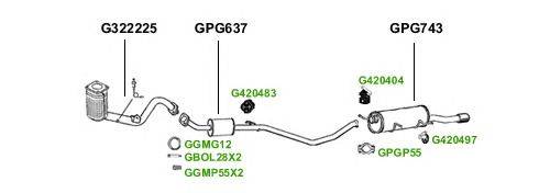 Система выпуска ОГ GT Exhaust 1663