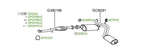 Система выпуска ОГ GT Exhaust 174