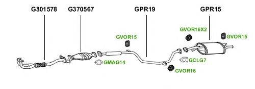 Система выпуска ОГ GT Exhaust 1752