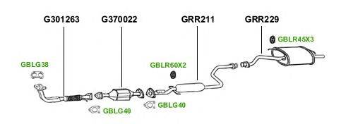 Система выпуска ОГ GT Exhaust 1991