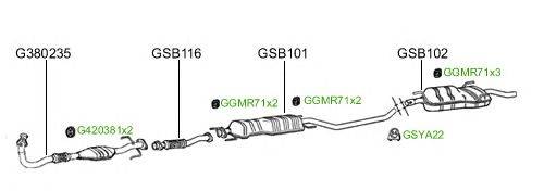 Система выпуска ОГ GT Exhaust 2038