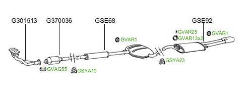 Система выпуска ОГ GT Exhaust 2162