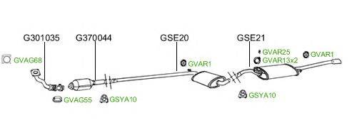 Система выпуска ОГ GT Exhaust 2167
