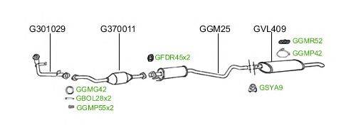 Система выпуска ОГ GT Exhaust 2355