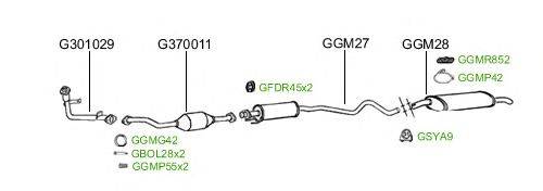 Система выпуска ОГ GT Exhaust 2359