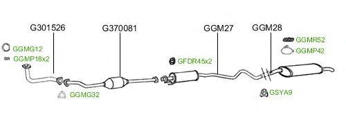 Система выпуска ОГ GT Exhaust 2389