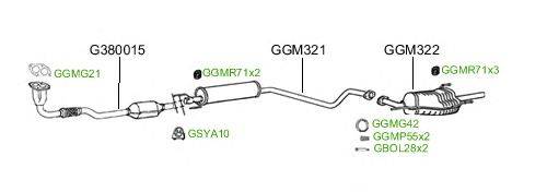 Система выпуска ОГ GT Exhaust 2429