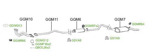 Система выпуска ОГ GT Exhaust 2620