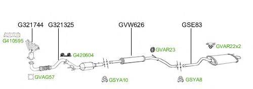 Система выпуска ОГ GT Exhaust 2709