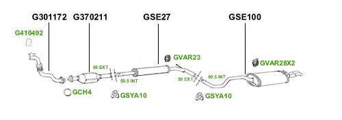 Система выпуска ОГ GT Exhaust 2870