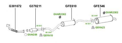 Система выпуска ОГ GT Exhaust 2875