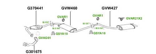 Система выпуска ОГ GT Exhaust 2884