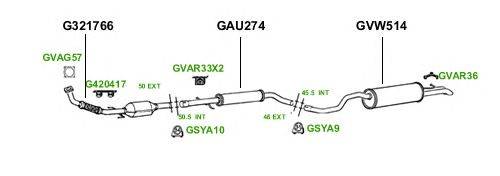 Система выпуска ОГ GT Exhaust 3087