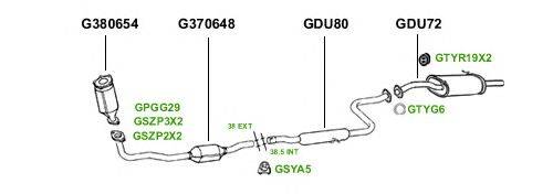 Система выпуска ОГ GT Exhaust 3710