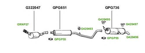 Система выпуска ОГ GT Exhaust 3721