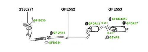 Система выпуска ОГ GT Exhaust 3775