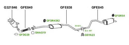Система выпуска ОГ GT Exhaust 3780