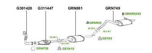 Система выпуска ОГ GT Exhaust 3978