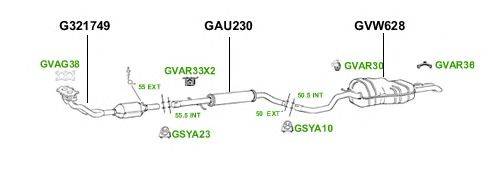 Система выпуска ОГ GT Exhaust 3991