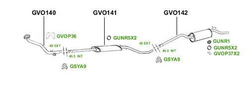 Система выпуска ОГ GT Exhaust 4249