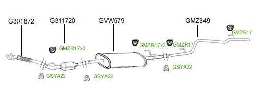 Система выпуска ОГ GT Exhaust 4762