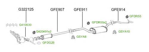 Система выпуска ОГ GT Exhaust 4783