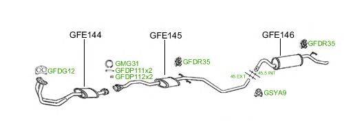 Система выпуска ОГ GT Exhaust 496