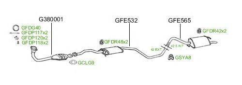 Система выпуска ОГ GT Exhaust 524