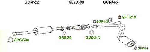 Система выпуска ОГ GT Exhaust 5255