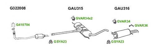 Система выпуска ОГ GT Exhaust 6042