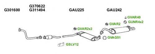 Система выпуска ОГ GT Exhaust 6064