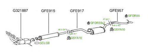 Система выпуска ОГ GT Exhaust 643