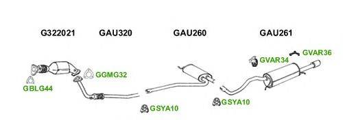 Система выпуска ОГ GT Exhaust 7478