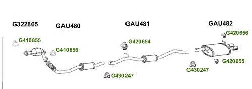 Система выпуска ОГ GT Exhaust 7653