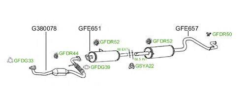 Система выпуска ОГ GT Exhaust 822