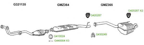 Система выпуска ОГ GT Exhaust 8441