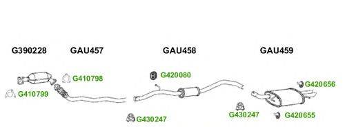 Система выпуска ОГ GT Exhaust 8834