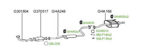 Система выпуска ОГ GT Exhaust 930