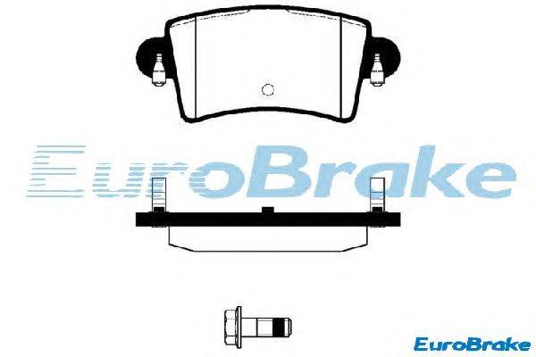 Комплект тормозных колодок, дисковый тормоз EUROBRAKE 5501223632