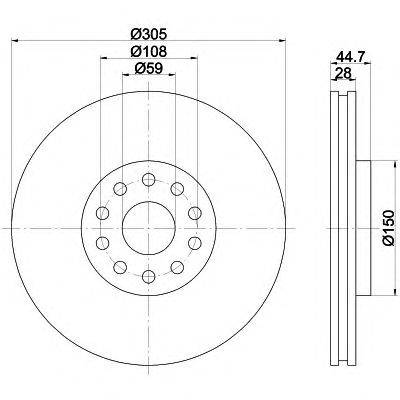 Тормозной диск TEXTAR 92115800