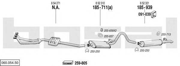 Система выпуска ОГ BOSAL 06005450
