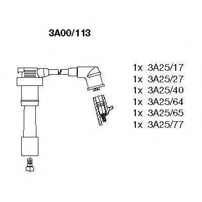 Комплект проводов зажигания BREMI 3A00/113