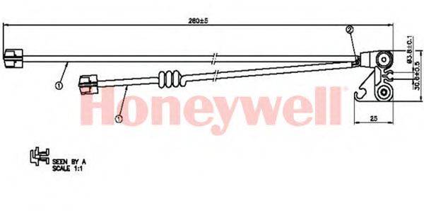 Сигнализатор, износ тормозных колодок JURID 587028
