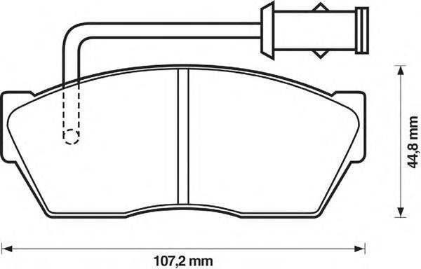 Комплект тормозных колодок, дисковый тормоз JURID 571386J