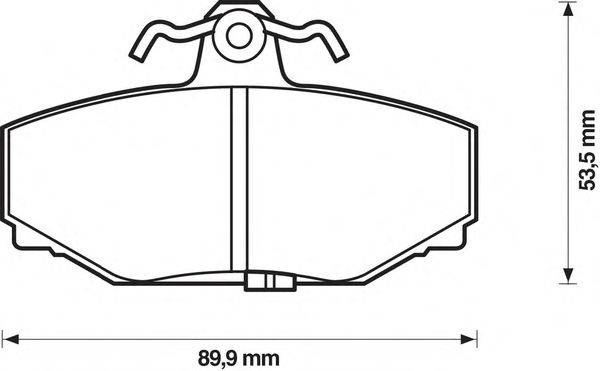Комплект тормозных колодок, дисковый тормоз JURID 571418J