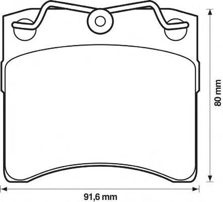 Комплект тормозных колодок, дисковый тормоз ROADHOUSE 2385