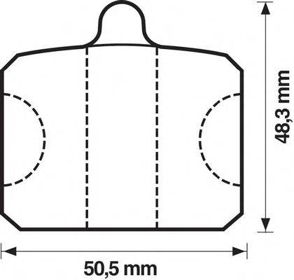 Комплект тормозных колодок, дисковый тормоз JURID 20576