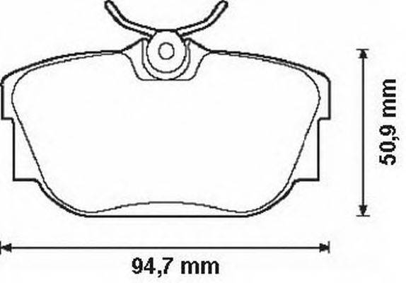 Комплект тормозных колодок, дисковый тормоз REMSA 276710