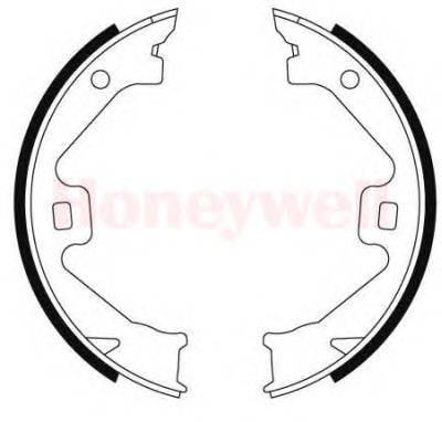 Комплект тормозных колодок, стояночная тормозная система BENDIX 362438B